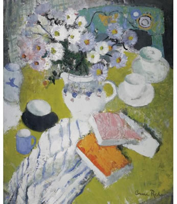 MICHAELMASS DAISIES by Anne Redpath - Auction record, sale price, and art valuation. Compare with similar artists and explore comparable artworks.