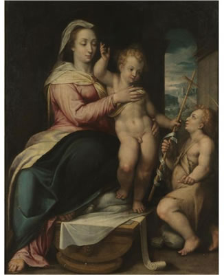 MADONNA AND CHILD WITH THE INFANT SAINT JOHN THE BAPTIST by Lorenzo Sabatini - Auction record, sale price, and art valuation. Compare with similar artists and explore comparable artworks.