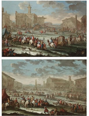 Sample artwork by Gherardo Poli (1676 - 1739), known for paintings of architectural ruins, ancient statues, collaborative art wtih giuseppe poli - View similar artists and auction records