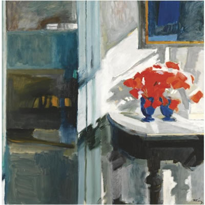 STILL LIFE WITH RED FLOWERS