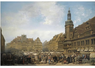 DER MARKTPLATZ, LEIPZIG (THE MARKET SQUARE, LEIPZIG)
