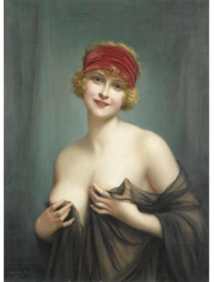 JEUNE FEMME EN DESHABILLE