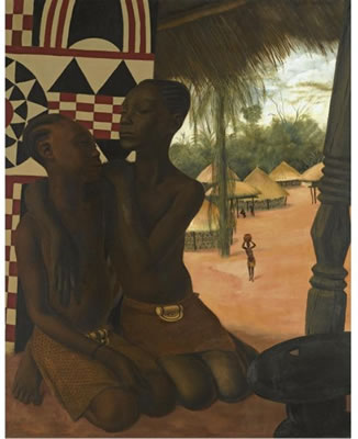 Sample artwork by Alexandre Evgenevich Yakovlev (1887 - 1938), known for nude female figure, portrait, landscape and still life painting - View similar artists and auction records