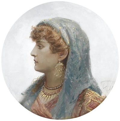 PORTRAIT OF AN ITALIAN BEAUTY by Georg Wilhelm Timm - Auction record, sale price, and art valuation. Compare with similar artists and explore comparable artworks.