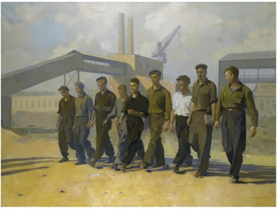 CHANGE OF SHIFT by Solomon Nikritin - Auction record, sale price, and art valuation. Compare with similar artists and explore comparable artworks.