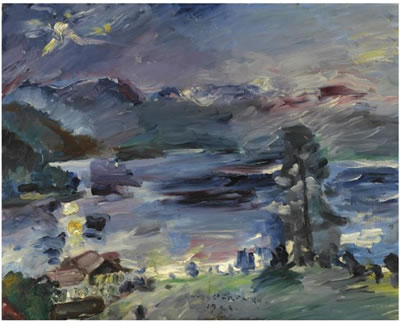 WALCHENSEE, AUFGEHENDER MOND (WALCHENSEE, RISING MOON)