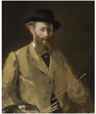 PORTRAIT DE MANET PAR LUI-MÊME, EN BUSTE (MANET À LA PALETTE)