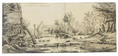 VIEW OF A WATERMILL NEAR MAASTRICHT