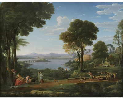 A LANDSCAPE WITH THE NURTURE OF JUPITER