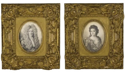 PORTRAIT OF A GENTLEMAN; PORTRAIT OF A LADY (2)