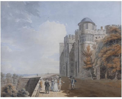 THE NORTH TERRACE, WINDSOR CASTLE by Edward Dayes - Auction record, sale price, and art valuation. Compare with similar artists and explore comparable artworks.