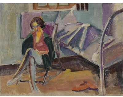 WOMAN IN A DECK CHAIR