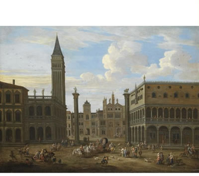 VENICE, A CAPRICCIO VIEW OF SAINT MARK'S SQUARE