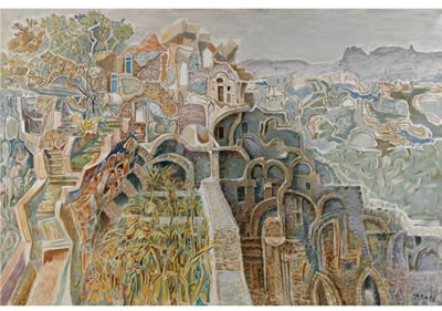 Sample artwork by Nikos Hadjikyriakos-Ghykas (1906 - 1994), known for painting and sculpture - View similar artists and auction records