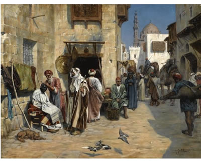 THE BARBER'S SHOP by Albert Joseph Franke - Auction record, sale price, and art valuation. Compare with similar artists and explore comparable artworks.