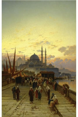 THE GALATA BRIDGE, CONSTANTINOPLE