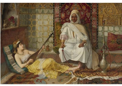 ODALISQUE PLAYING MUSIC by Vincent Stiepevich - Auction record, sale price, and art valuation. Compare with similar artists and explore comparable artworks.