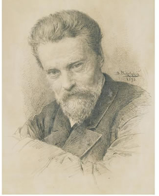 Portrait of Vladimir Egorovich Makovsky: Self-portrait