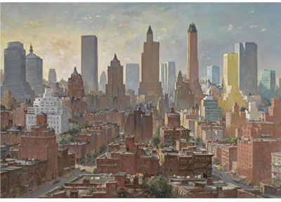 NEW YORK by Charles Ernest Cundall - Auction record, sale price, and art valuation. Compare with similar artists and explore comparable artworks.