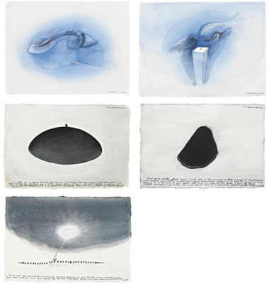 (I) A TINY LITTLE MAN...4 (II) A TINY LITTLE MAN...6 (III) FROM "EASY STORIES" #4 (IV) FROM "PERSONAL PARTS" #3 (V) SEASONAL GREETINGS by Nedko Solakov - Auction record, sale price, and art valuation. Compare with similar artists and explore comparable artworks.