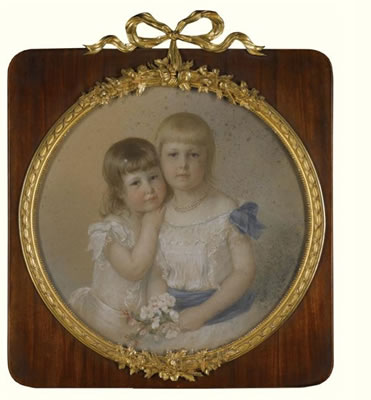 PRINCESSES ISABELLE AND MARIA ANTONIA OF BOURBON-PARMA