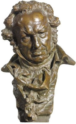 BUST OF FRANCISCO JOSÉ DE GOYA Y LUCIENTES by Mariano Benlliure Y Gil - Auction record, sale price, and art valuation. Compare with similar artists and explore comparable artworks.