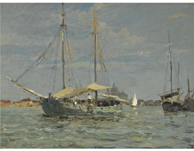 THE GREEN FISHING BOAT by Emma Ciardi - Auction record, sale price, and art valuation. Compare with similar artists and explore comparable artworks.