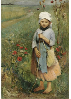 SHEPHERD GIRL by Ignac Ujvary - Auction record, sale price, and art valuation. Compare with similar artists and explore comparable artworks.