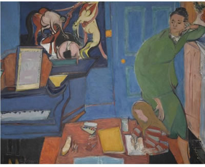 Sample artwork by Ceri Giraldus Richards (1903 - 1971), known for surrealist painting, printmaking, bas relief sculpture, stain glass design - View similar artists and auction records