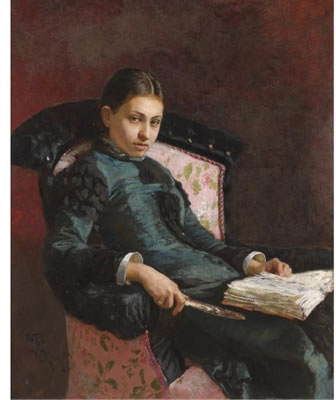 PORTRAIT OF THE ARTIST'S WIFE, VERA REPIN