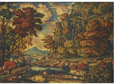 Sample artwork by Konstantin Fedorovich Bogaevsky (1872 - 1943), known for symbolist paintings and crimean landscapes - View similar artists and auction records