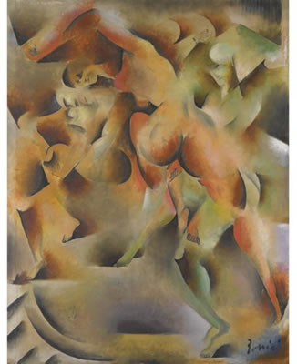 NUDE DANCERS by Vladimir Davidovich Baranoff-Rossine - Auction record, sale price, and art valuation. Compare with similar artists and explore comparable artworks.