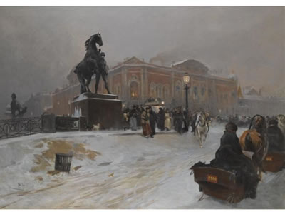 Sample artwork by Paolo Sala (1859 - 1924), known for vedute and genre scenes, painting en plein air, ability to paint animals in rural scenes, watercolor painting. - View similar artists and auction records