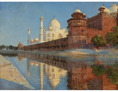 THE TAJ MAHAL, EVENING