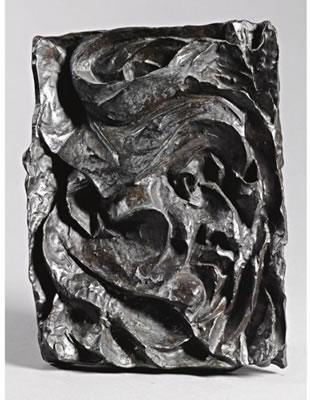 Portrait of Otto Gutfreund: SELF PORTRAIT, RELIEF