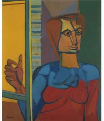 WOMAN AT A WINDOW