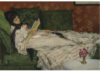FEMME LISANT by Rupert Charles Wulsten Bunny - Auction record, sale price, and art valuation. Compare with similar artists and explore comparable artworks.