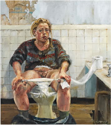 Portrait of Jenny Saville: Self-portrait