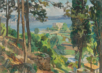 KÜÇÜKSU KASRI ON THE BOSPHORUS, RUMELI HISARI ON THE FAR SHORE