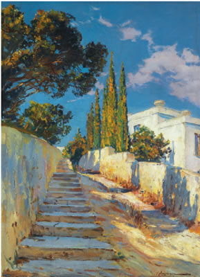 Sample artwork by Constantin Westchiloff (1877 - 1945), known for landscape, seascape, figure, genre painting - View similar artists and auction records