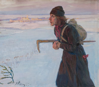 THE MONK by Aleksei Mikhailovich Korin - Auction record, sale price, and art valuation. Compare with similar artists and explore comparable artworks.