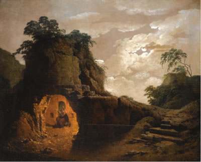 VIRGIL'S TOMB BY MOONLIGHT by Joseph Wright of Derby - Auction record, sale price, and art valuation. Compare with similar artists and explore comparable artworks.