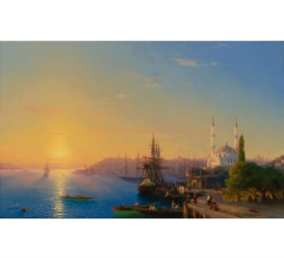 VIEW OF CONSTANTINOPLE AND THE BOSPHORUS