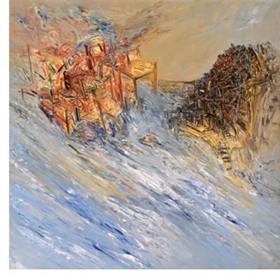 Sample artwork by Mehmet Guleryuz (Born 1938), known for painting, actor, lithogoraphy, teaching - View similar artists and auction records