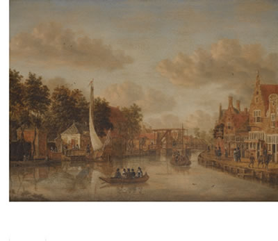 Sample artwork by Jacobus Storck (1641 - 1687), known for land-seascape and harbor paintings - View similar artists and auction records