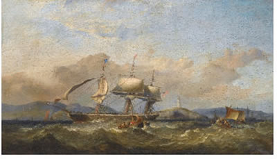 OFF THE MUMBLES by James Harris Sen - Auction record, sale price, and art valuation. Compare with similar artists and explore comparable artworks.