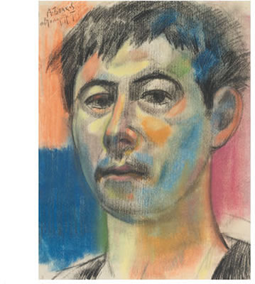 Portrait of Alexandre Volkov: Self-portrait