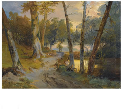 WALD MIT KLEINEM WEIHER (FOREST INTERIOR WITH POND) by Karl Blechen - Auction record, sale price, and art valuation. Compare with similar artists and explore comparable artworks.