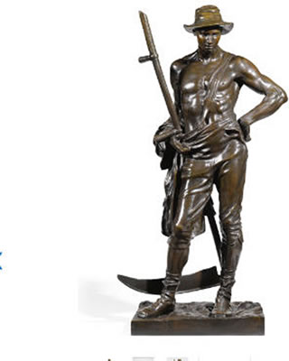 THE MOWER by Hamo (Sir) Thornycroft - Auction record, sale price, and art valuation. Compare with similar artists and explore comparable artworks.