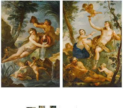 Sample artwork by Charles Joseph Natoire (1700 - 1777), known for rococo painting, drawing, teaching, portrait and figure - View similar artists and auction records